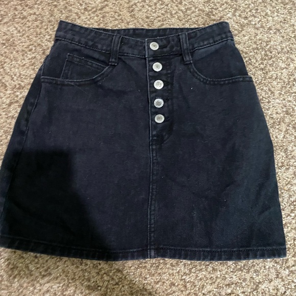 Black Brandy Melville Jean Skirt - Picture 3 of 3
